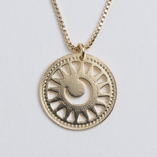 Colar Intuição Lua + Sol