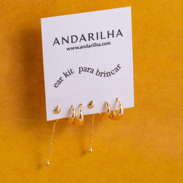 Ear Kit Argola abaulada