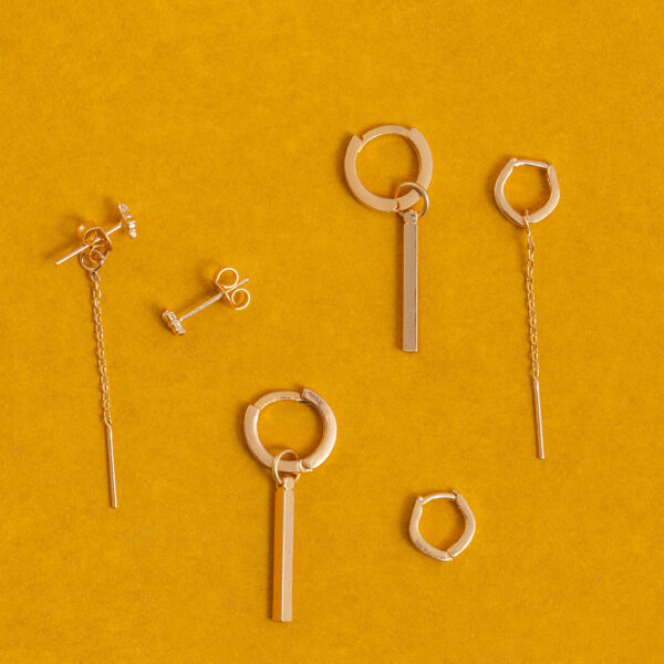 Ear Kit Argola Quadrada