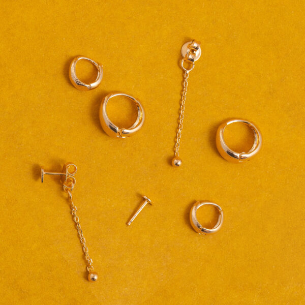 Ear Kit Argola abaulada